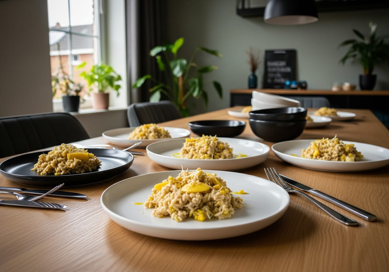 Bulgur met kikkererwten en citroen — receptfoto