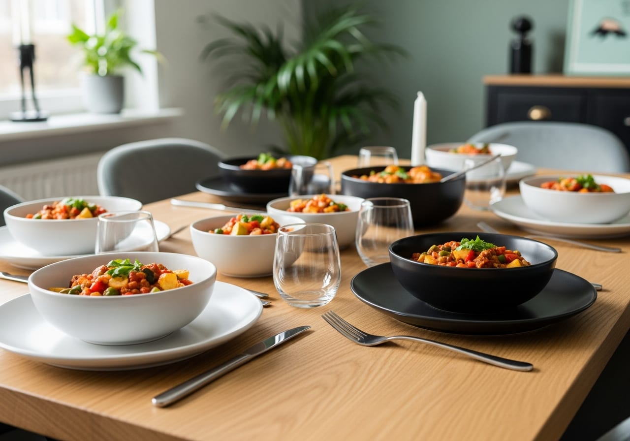 Vegetarische chili met linzen — receptfoto