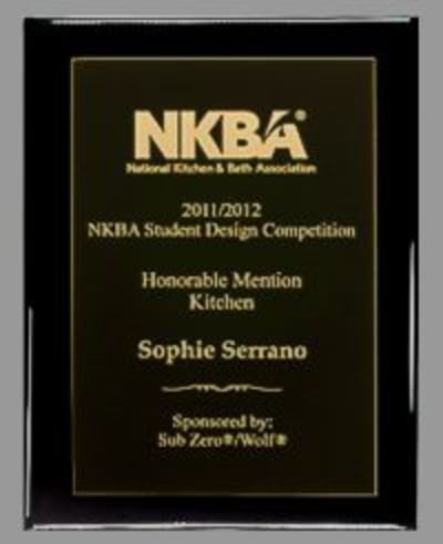 Ebony finish with Engraved Metal Plate - 9" x 12"