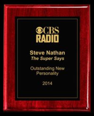 Rosewood finish with Engraved Metal Plate - 7" x 9"