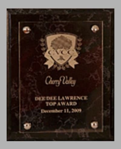 Black Marble finish with Floating Engraved Acrylic Plate - 9" x 12"