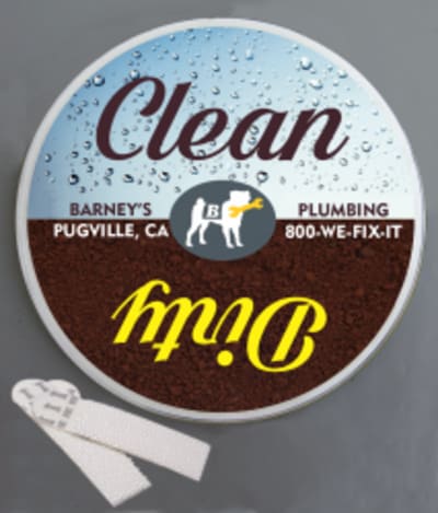 Clean & Dirty Dishes Wallminder - 4"