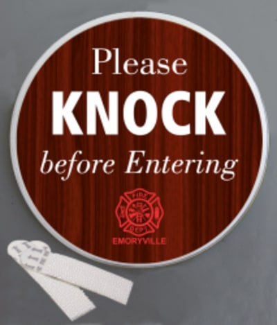 Please Knock Wallminder - 4"