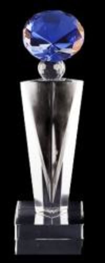 Elegante Blue Diamond D 12"