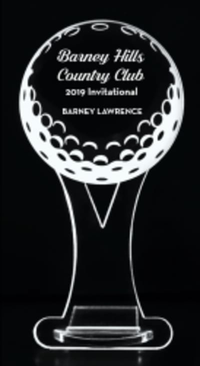 Golf Ball on Tee - 8" Key Base