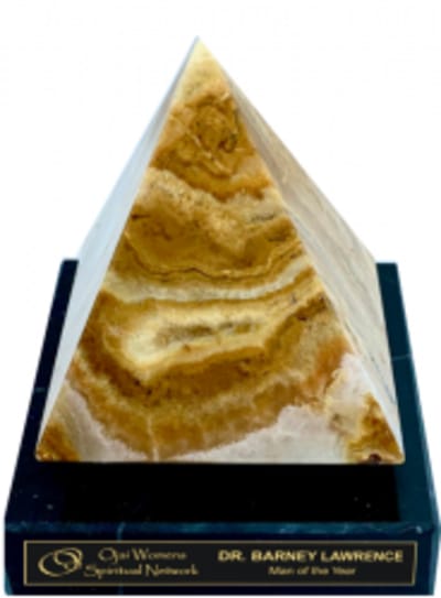 Sand Onyx Pyramid Trophy Award