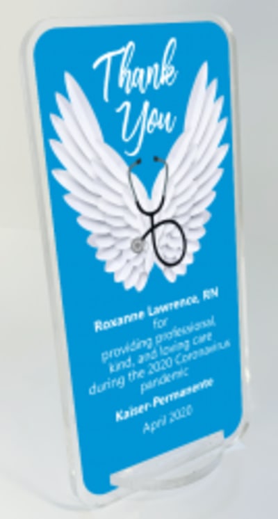 Angel Wings Healthcare Gratitude Award - 8"