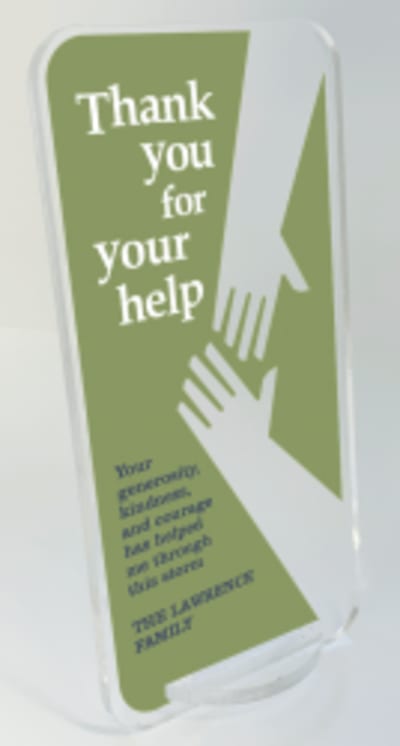 Helping Hands Gratitude Award - 8"