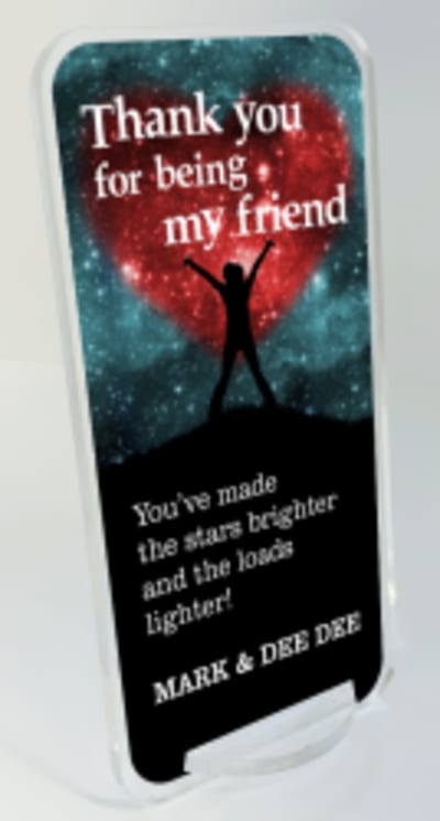 Thank You Friend Gratitude Award - 8"