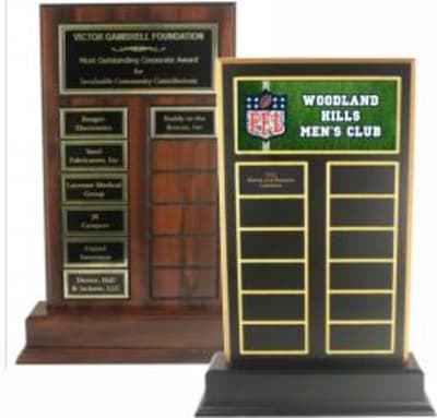 Standup Perpetual Plaque - Color or Engraved Metal Top Plate