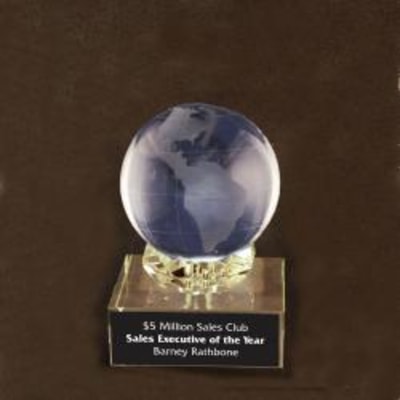 Diamond Base Globe 5-1/2", Diamond, or Golf Ball