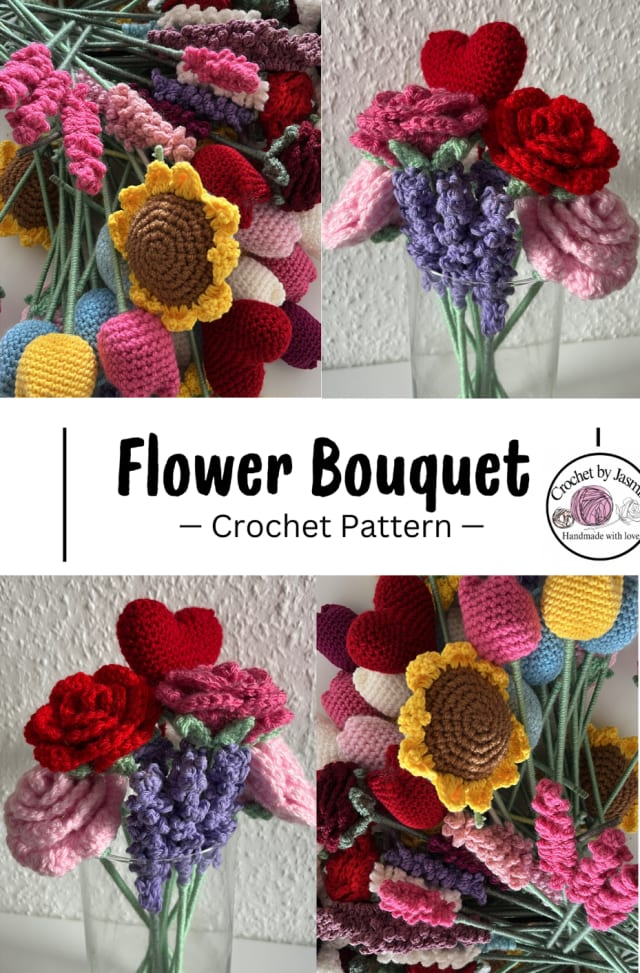 Crocheting Pattern 'Crochet flower Bouquet' on Pattern Paradise
