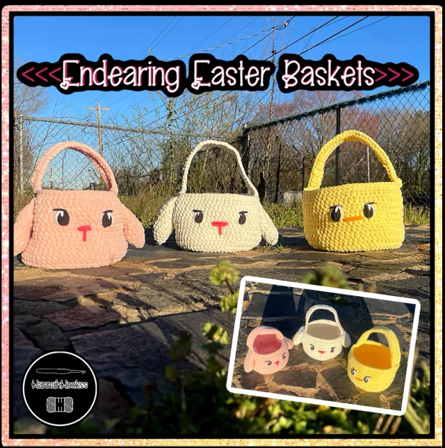 Crocheting Pattern 'Endearing Easter Baskets' on Pattern Paradise