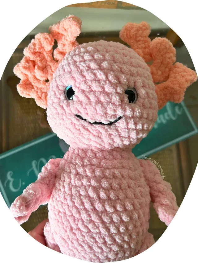 Crocheting Pattern 'Aloysius the Axolotl' on Pattern Paradise
