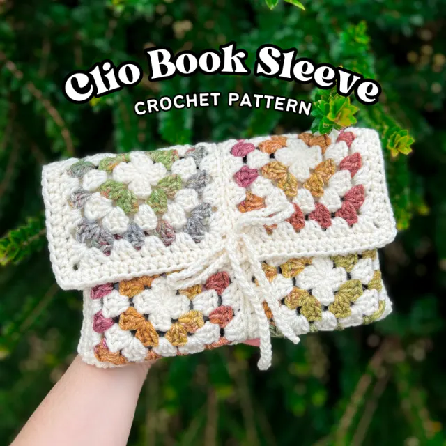 Crocheting Pattern 'Crochet Clio Book Sleeve' on Pattern Paradise