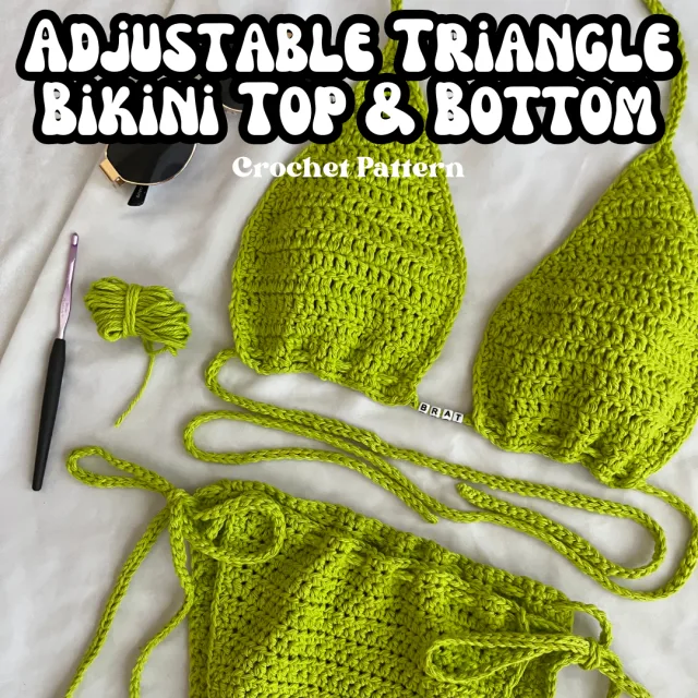 Crocheting Pattern 'Adjustable Triangle Bikini Set' on Pattern Paradise