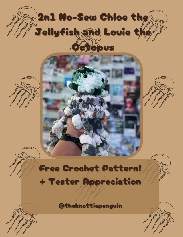 Crocheting Pattern '2-n-1 Jellyfish and Octopus' on Pattern Paradise
