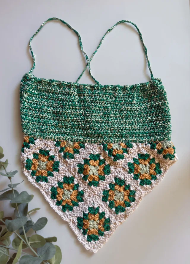 Crocheting Pattern 'Granny's Bandana Top' on Pattern Paradise