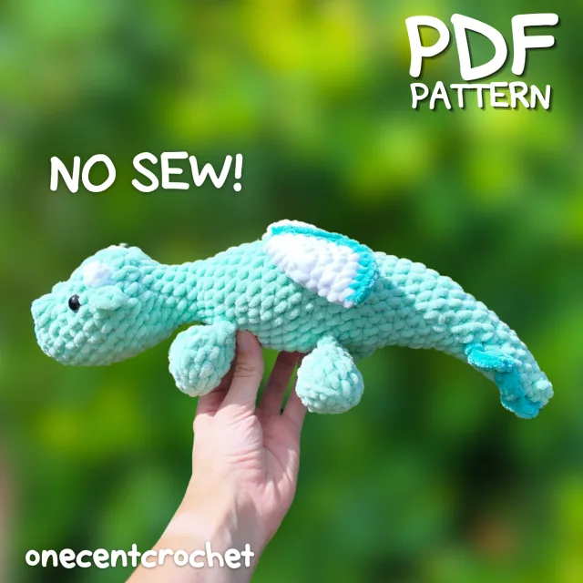 Crocheting Pattern 'Crochet Dragon Pattern No Sew' on Pattern Paradise