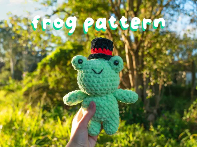 Crocheting Pattern 'Frog with Top Hat Pattern' on Pattern Paradise