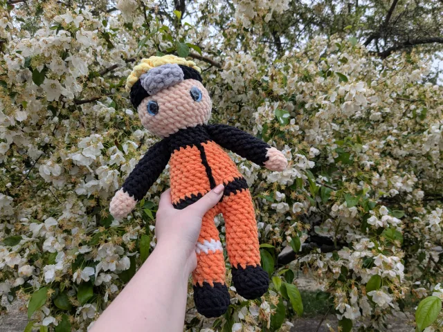 Crocheting Pattern 'Big Orange Ninja' on Pattern Paradise