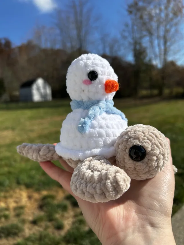 Crocheting Pattern 'Crochet Snowman Turtle Pattern' on Pattern Paradise