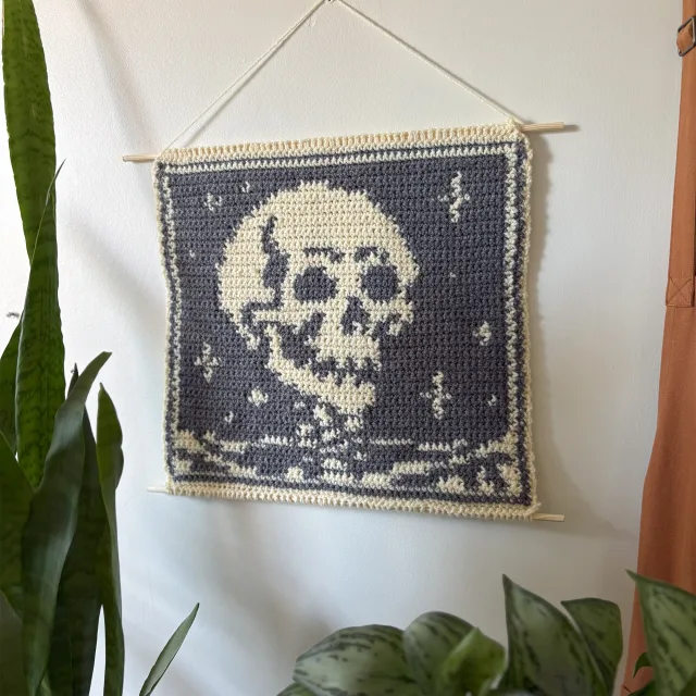 Crocheting Pattern 'Skeleton Tapestry Crochet' on Pattern Paradise