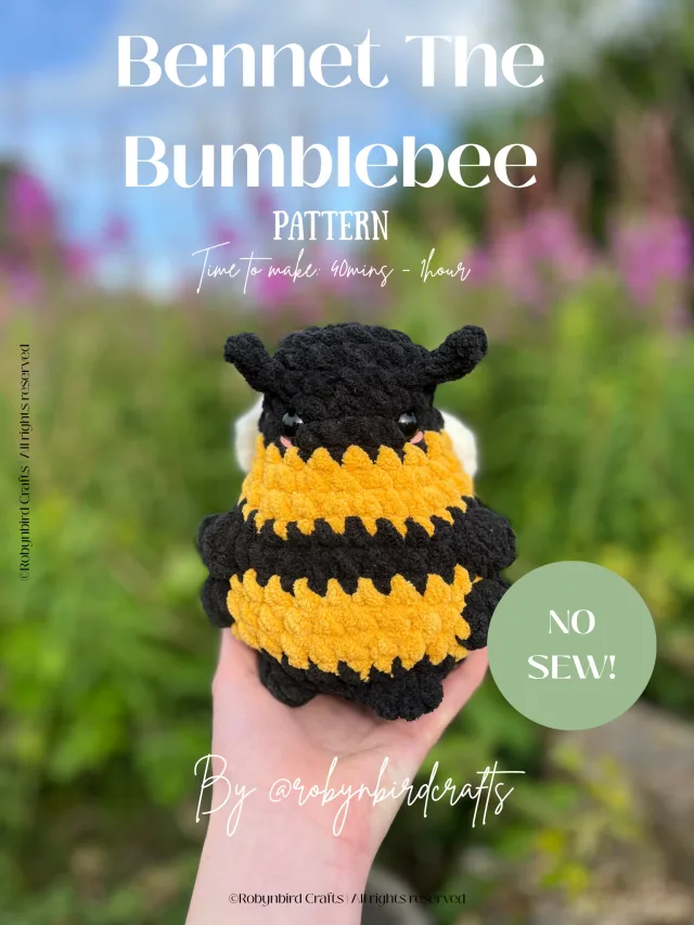 Crocheting Pattern 'Bennett The Bumblebee Pattern' on Pattern Paradise