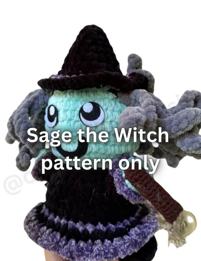 Crocheting Pattern 'Sage the Witch crochet pattern' on Pattern Paradise