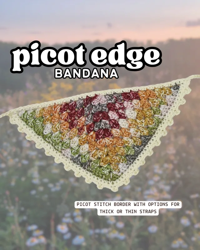Crocheting Pattern 'Crochet Picot Bandana Pattern' on Pattern Paradise