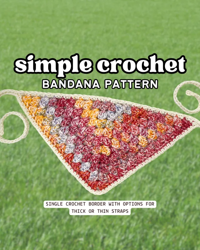 Crocheting Pattern 'Crochet Simple Bandana Pattern' on Pattern Paradise