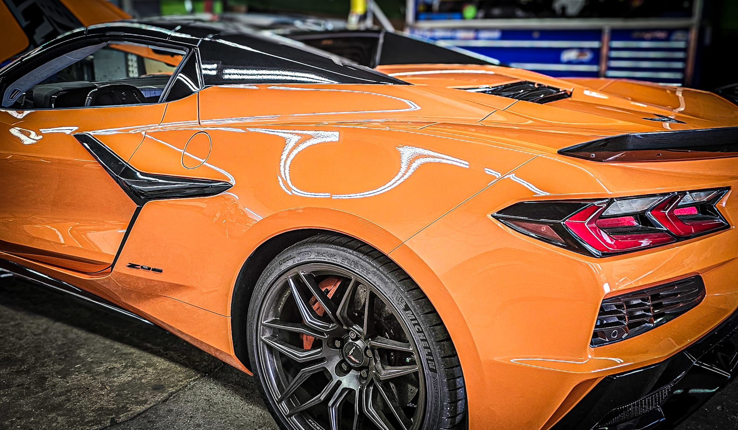 Orange Corvette - City Side Auto Body Certifications