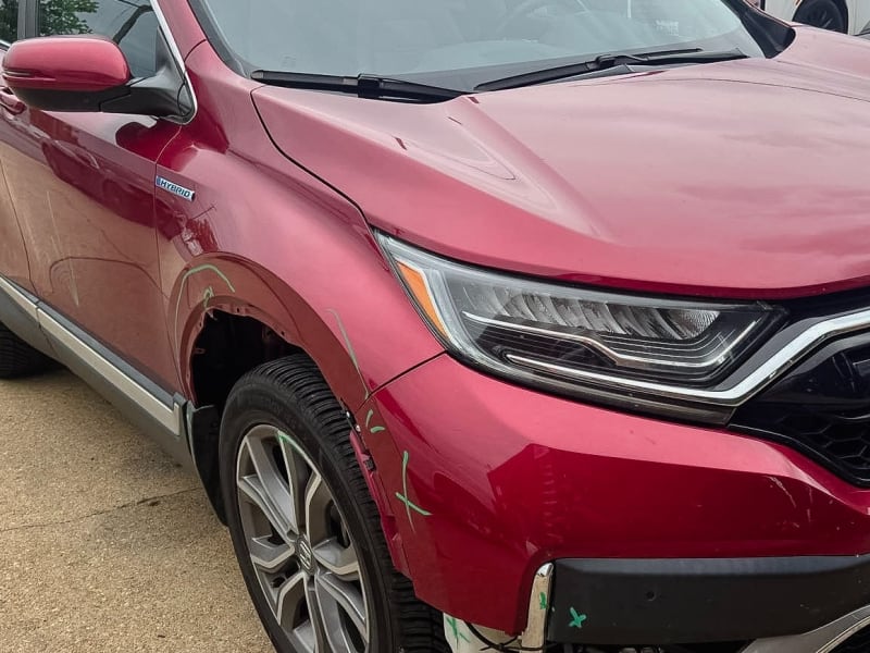 Front Impact Restoration - Before repair