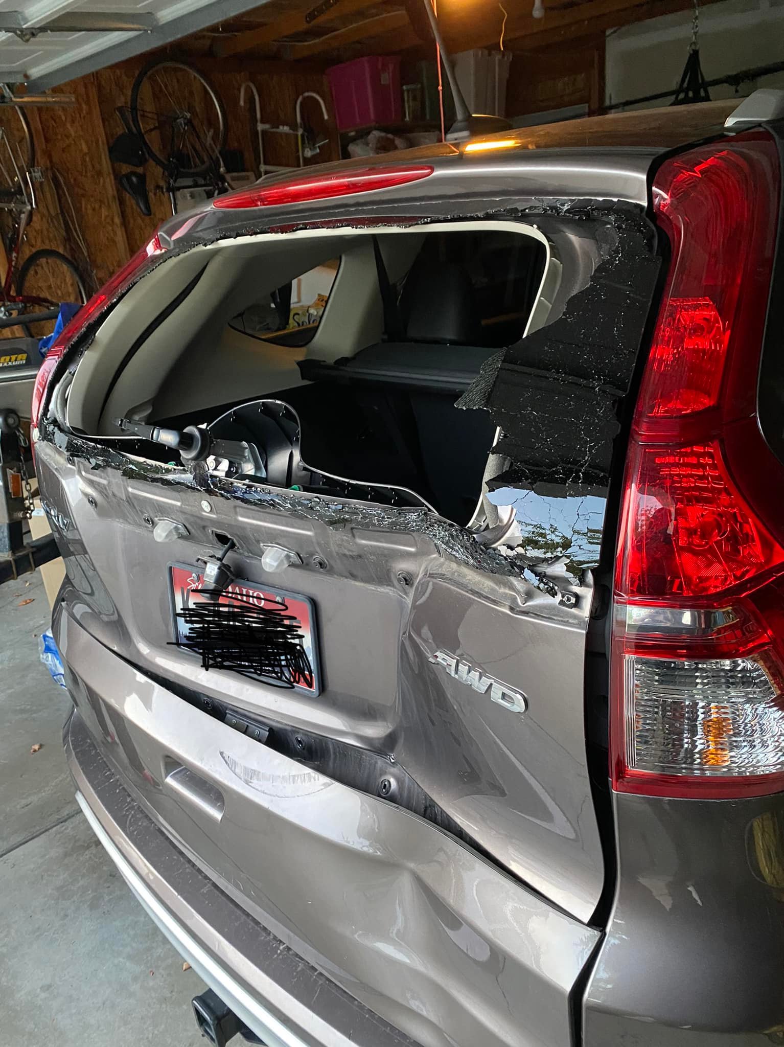 Before - Honda damage