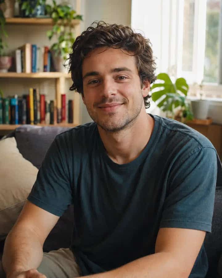 AI-generated example of young professional flatmates