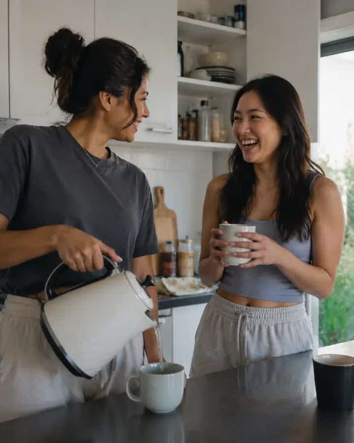 AI-generated example of student-friendly pair flatmates