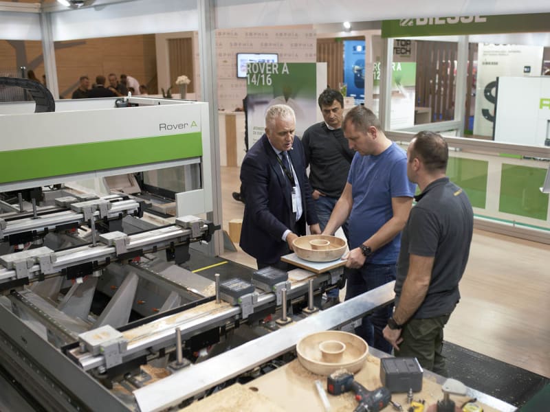 Photo gallery of the 57th International Fair of Machines, Tools and Manufactures in the Wood Industry Photo gallery of the 57th International Fair of Machines, Tools and Manufactures in the Wood Industry