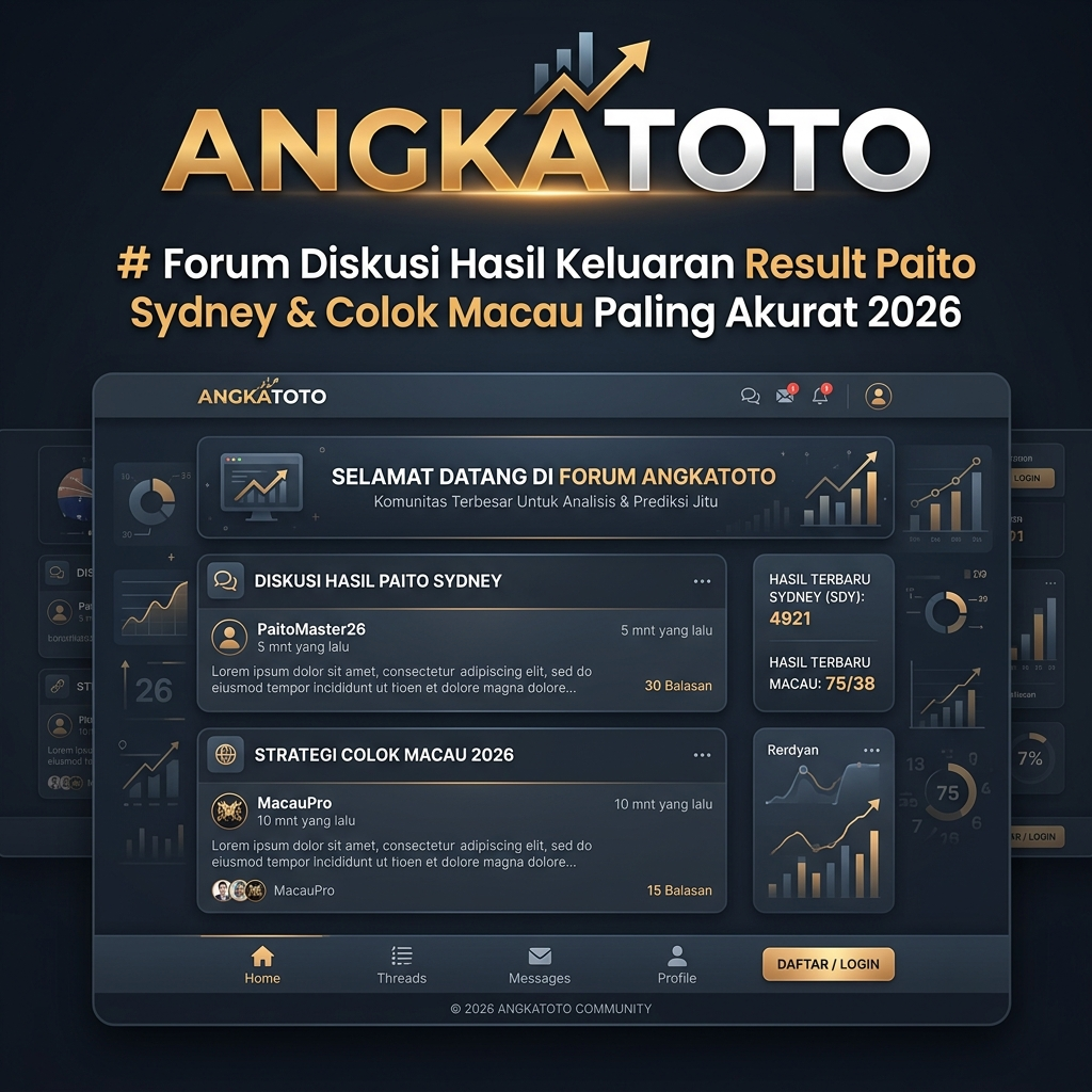 ANGKATOTO # Forum Diskusi Hasil Keluaran Result Paito Sydney & Colok Macau Paling Akurat 2026