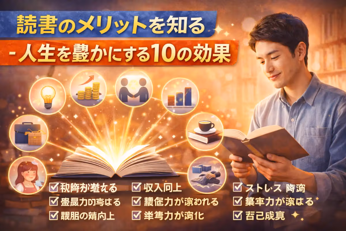 読書のメリットを知る - 人生を豊かにする10の効果