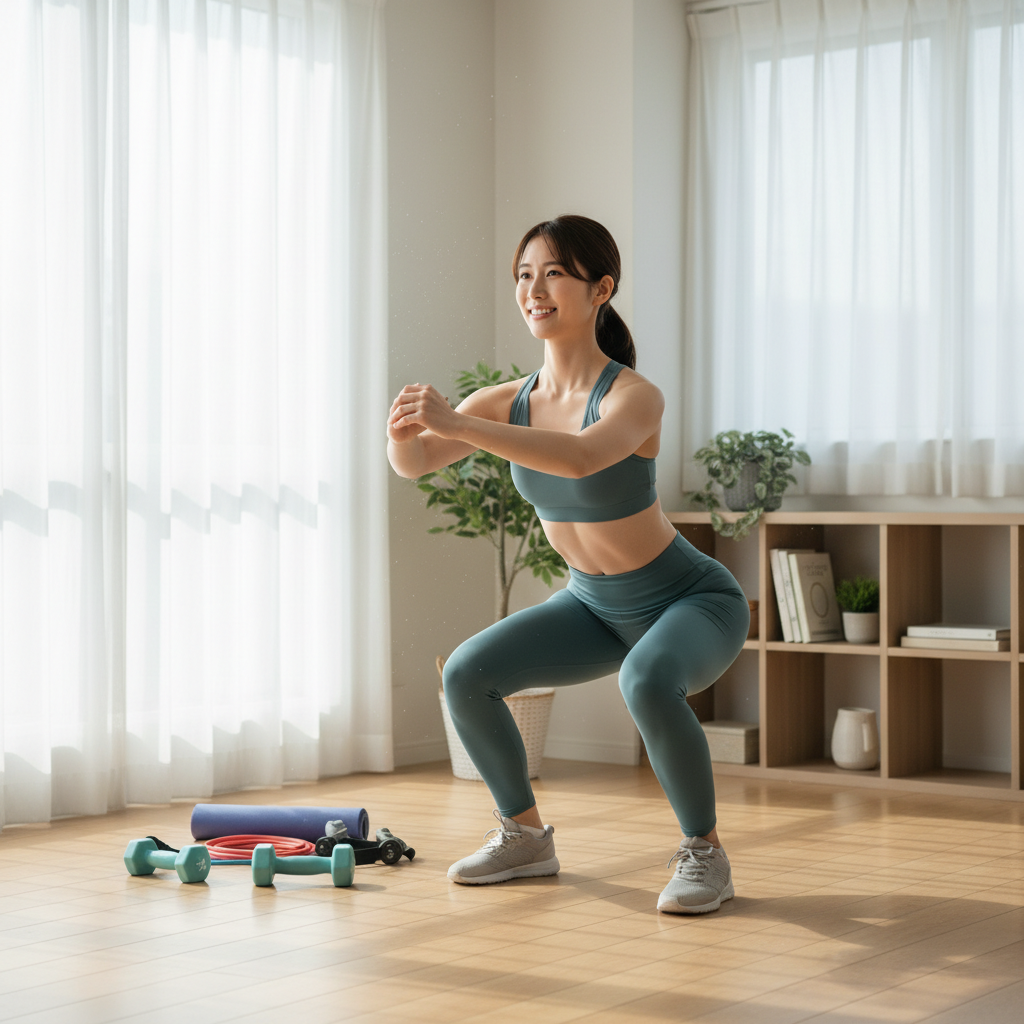 自宅筋トレで変わる！女性初心者のための効果的な始め方と継続の秘訣