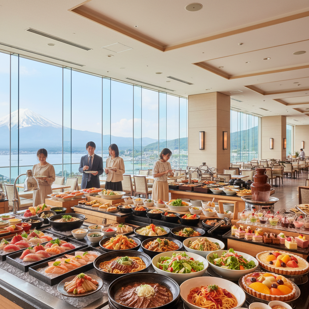 山梨 ホテルランチ バイキング