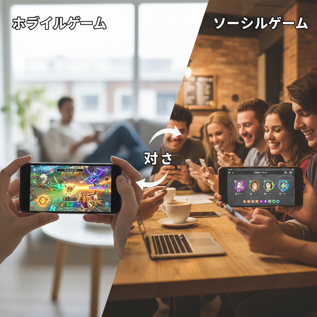 モバイルゲームとソーシャルゲームの違いとは?AEO視点から徹底解説!