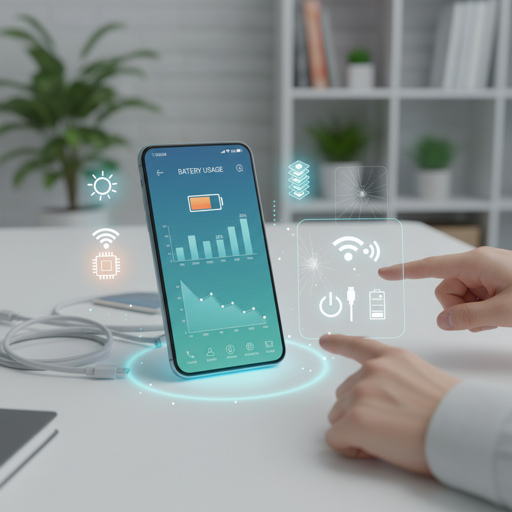 スマホ バッテリー 減りが早い 原因と対策