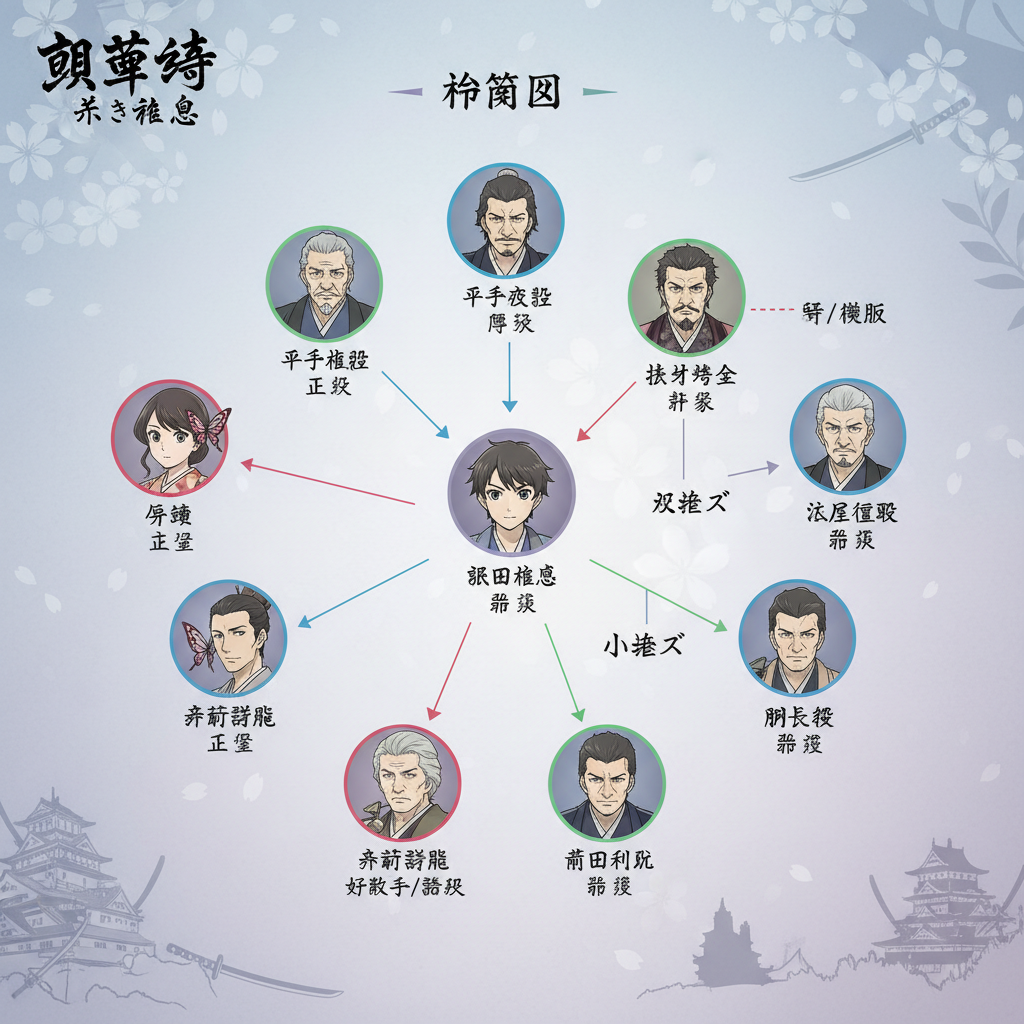 胡蝶綺 若き信長 声優 一覧 相関図