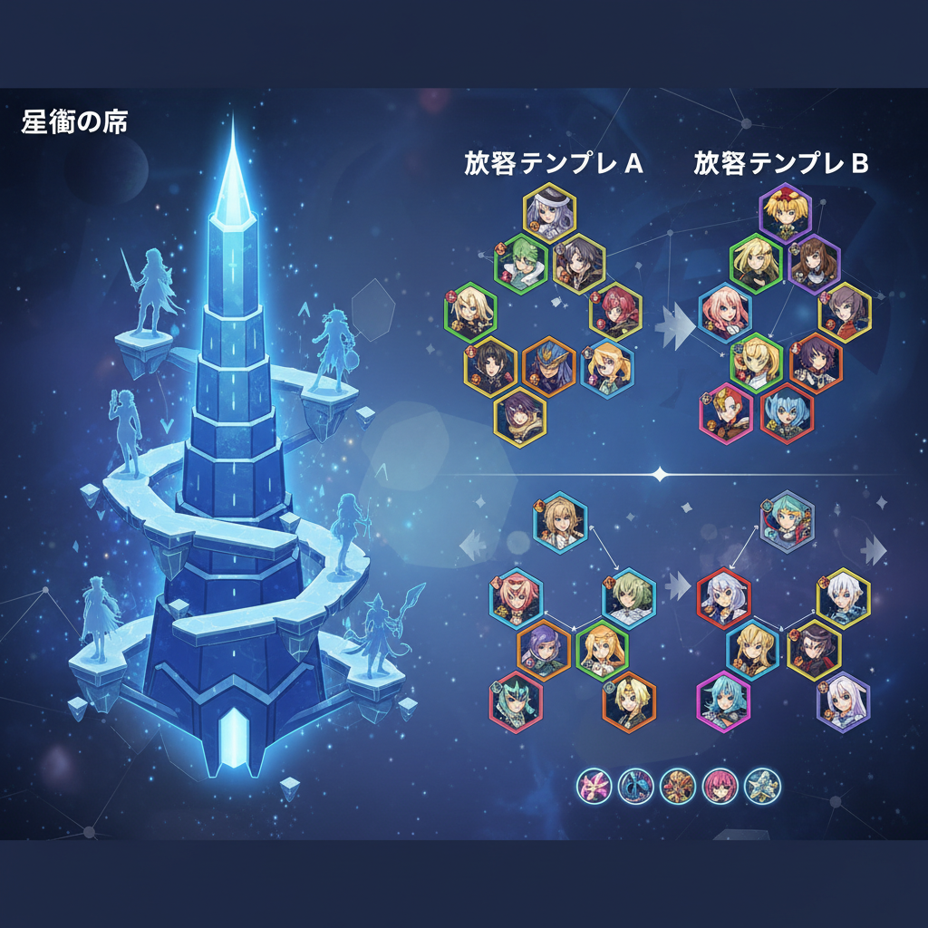 メギド72 星間の塔 攻略 テンプレ 編成