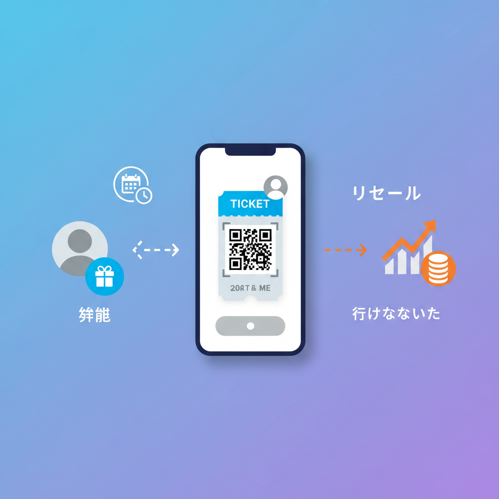 電子チケット 同行者 行けなくなった 分配 リセール