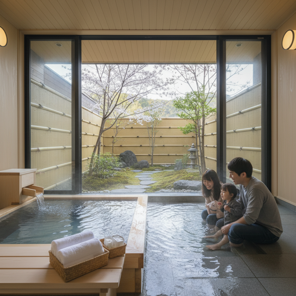 下部温泉 日帰り 貸切風呂 カップル 家族