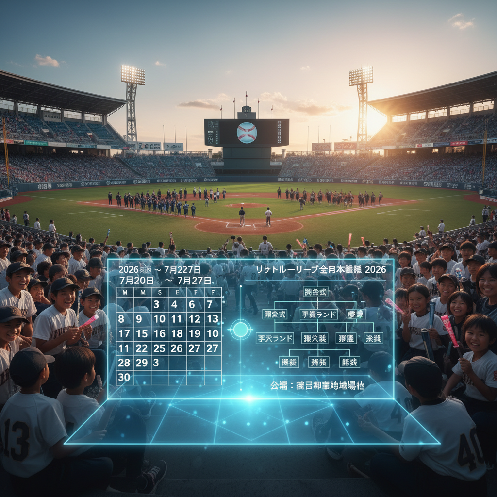 リトルリーグ 全日本選手権 2026 日程 会場 トーナメント表