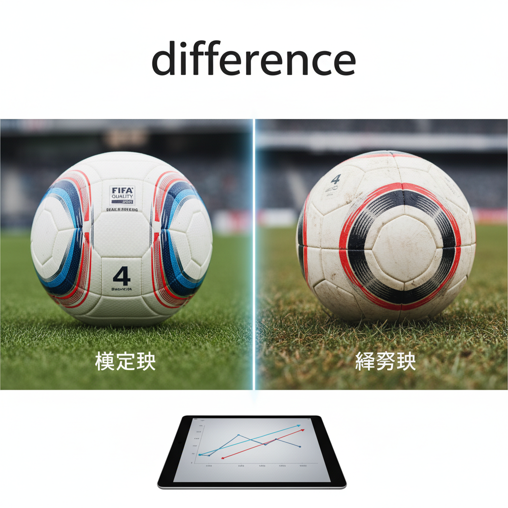 サッカーボール 4号 検定球 練習球 違い
