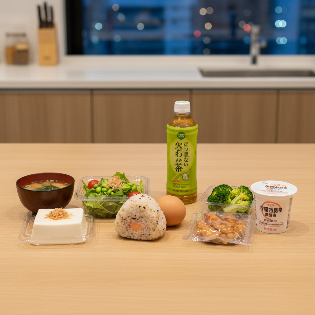 夜遅い 夕食 太らない コンビニ 組み合わせ